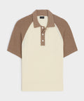 Raglan Bouclé Sweater Polo