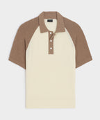 Raglan Bouclé Sweater Polo