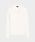 Silk-Cashmere Ribbed Montauk Sweater Polo