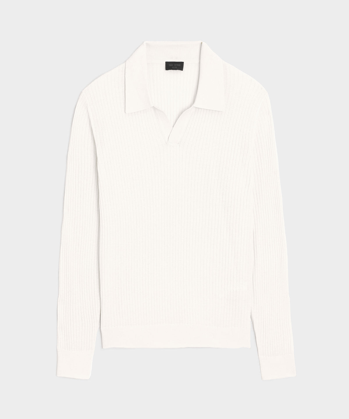 Silk-Cashmere Ribbed Montauk Sweater Polo
