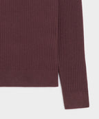 Silk-Cashmere Ribbed Montauk Sweater Polo