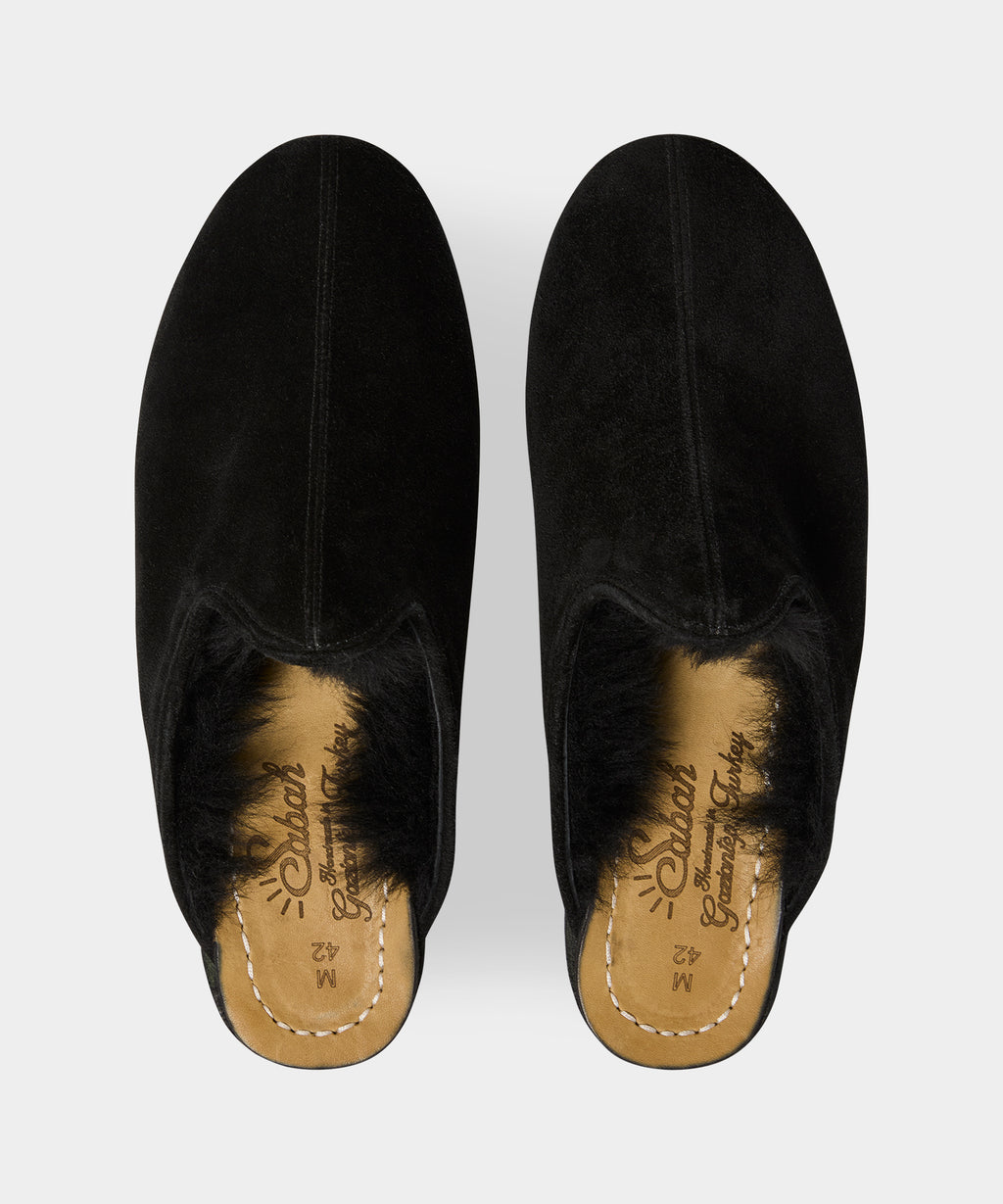 Sabah Baba Suede Shearling Slide