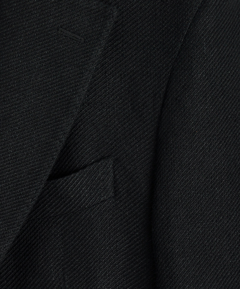 Italian Linen Sport Coat in Black