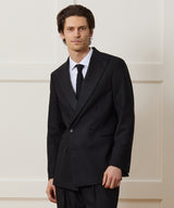 Relaxed Italian Wool Double-Breasted Tuxedo