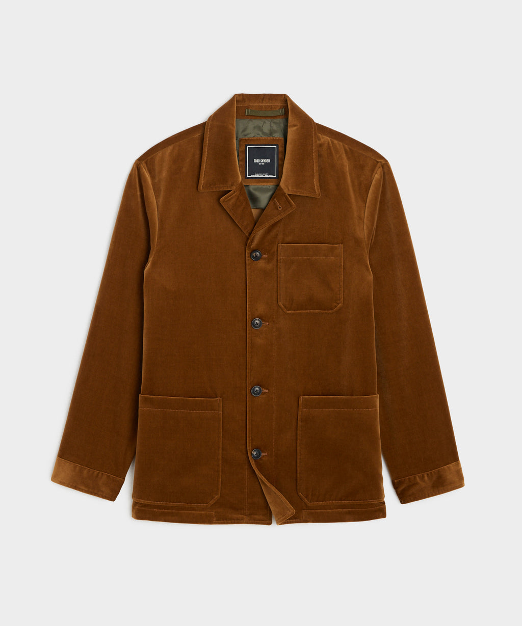 Italian Velvet Tailored Chore Coat