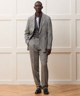 Italian Linen-Silk Madison Jacket in Grey