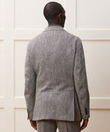 Italian Linen-Silk Madison Jacket in Grey