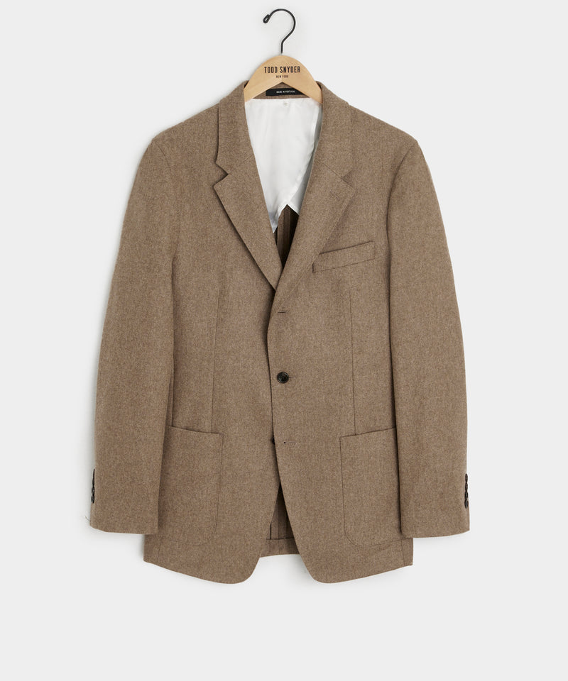 Italian Flannel Madison Jacket in Chestnut