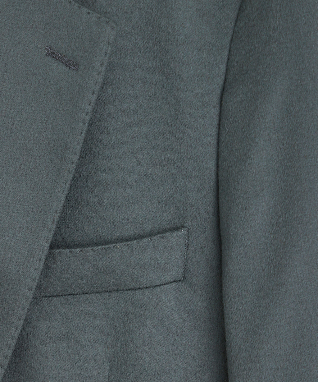 Italian Cashmere Sutton Jacket in Slate Blue