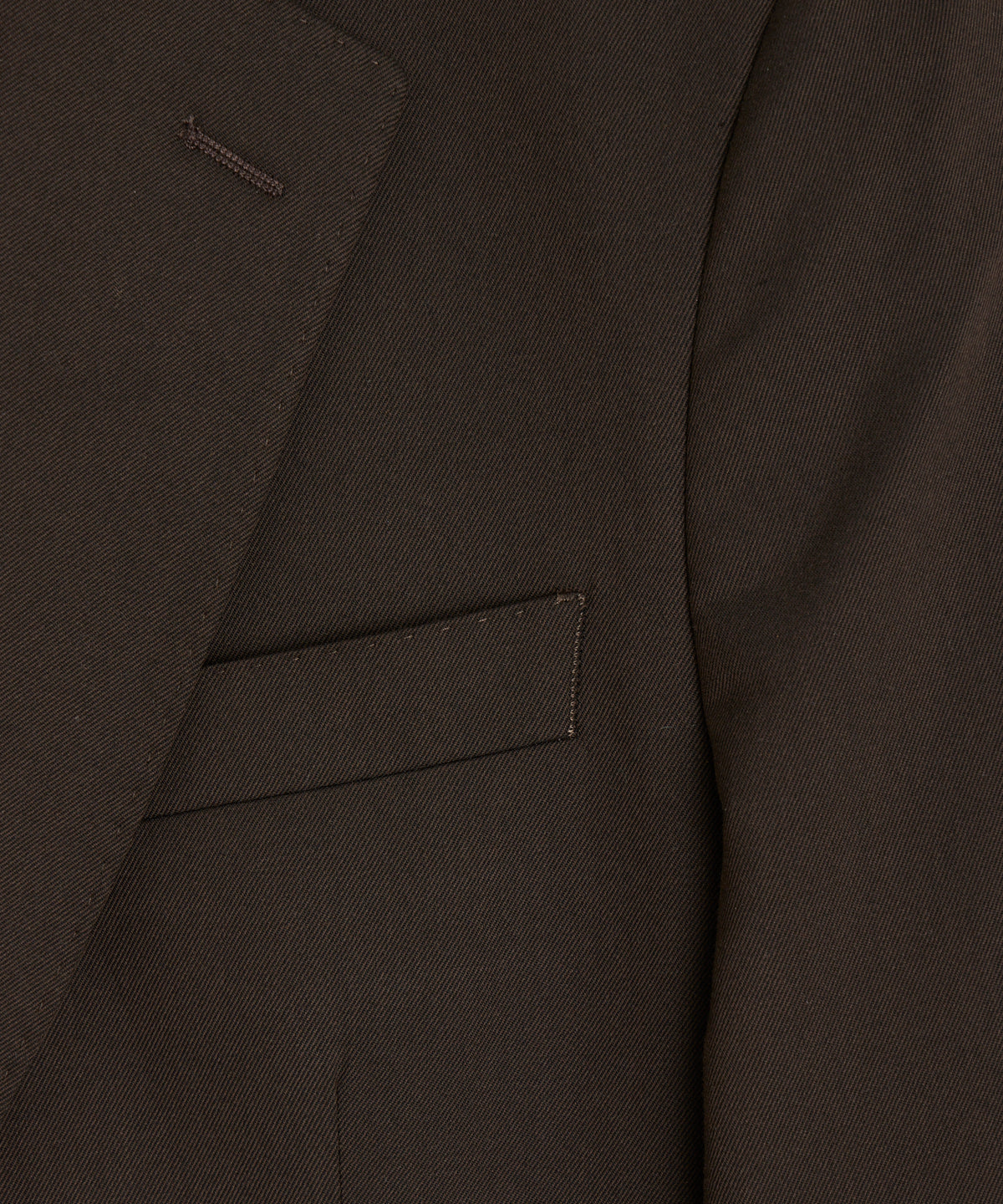 Italian Wool Cotton Sutton Jacket in Dark Brown