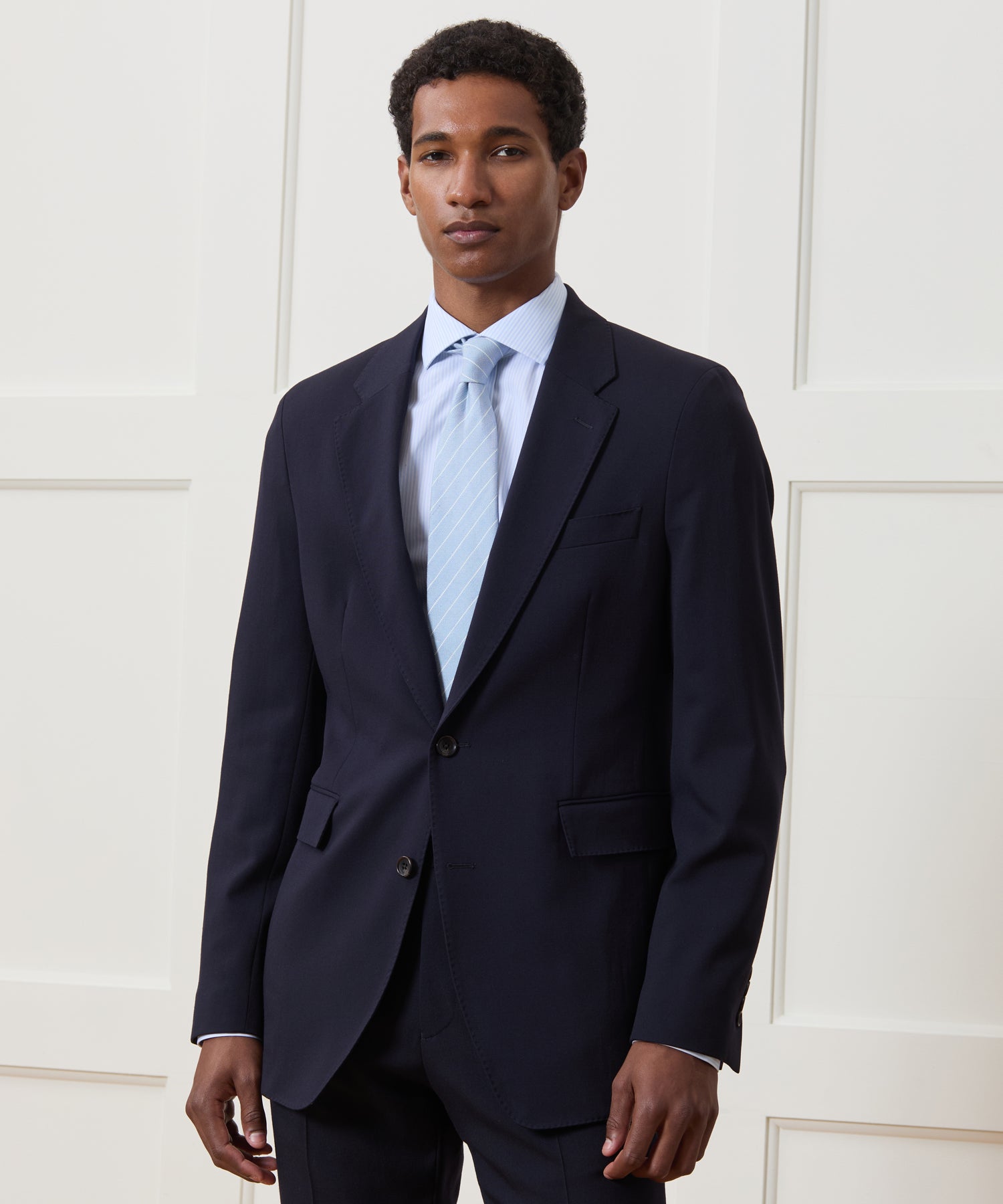 a-l アール　SUVIN 80/2 Gabardine Work Coat Italian Gabardine Sutton Jacket in Navy – Todd Snyder