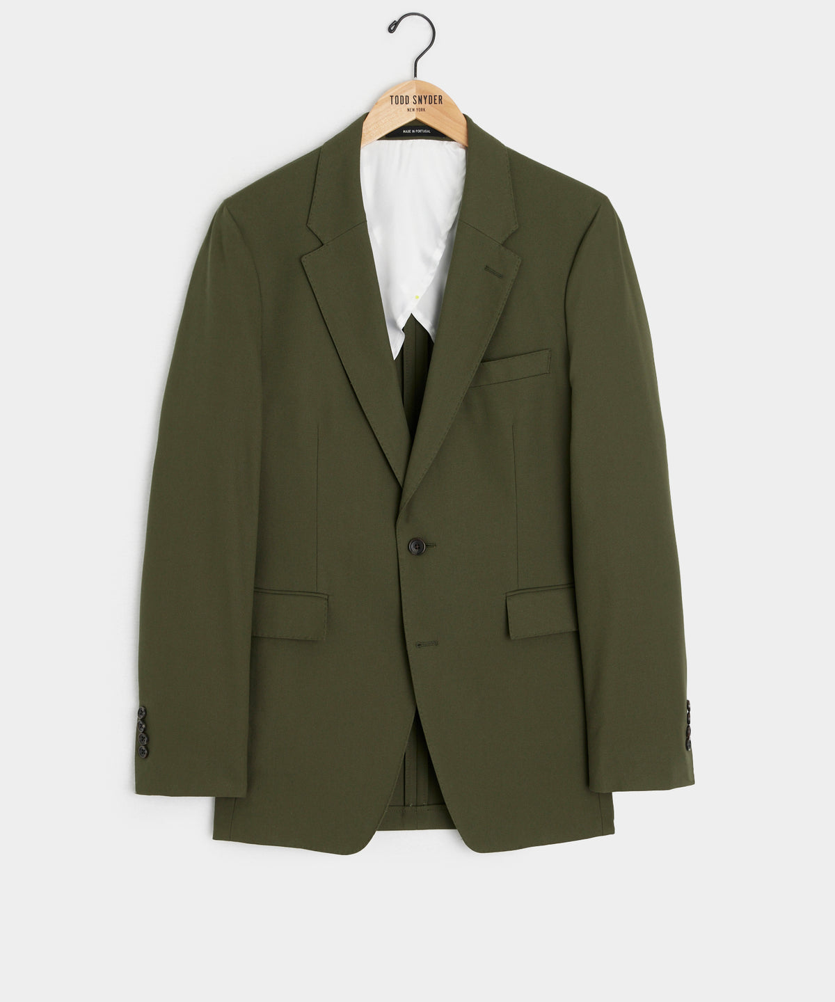 Italian Cotton Sutton Jacket in Olive
