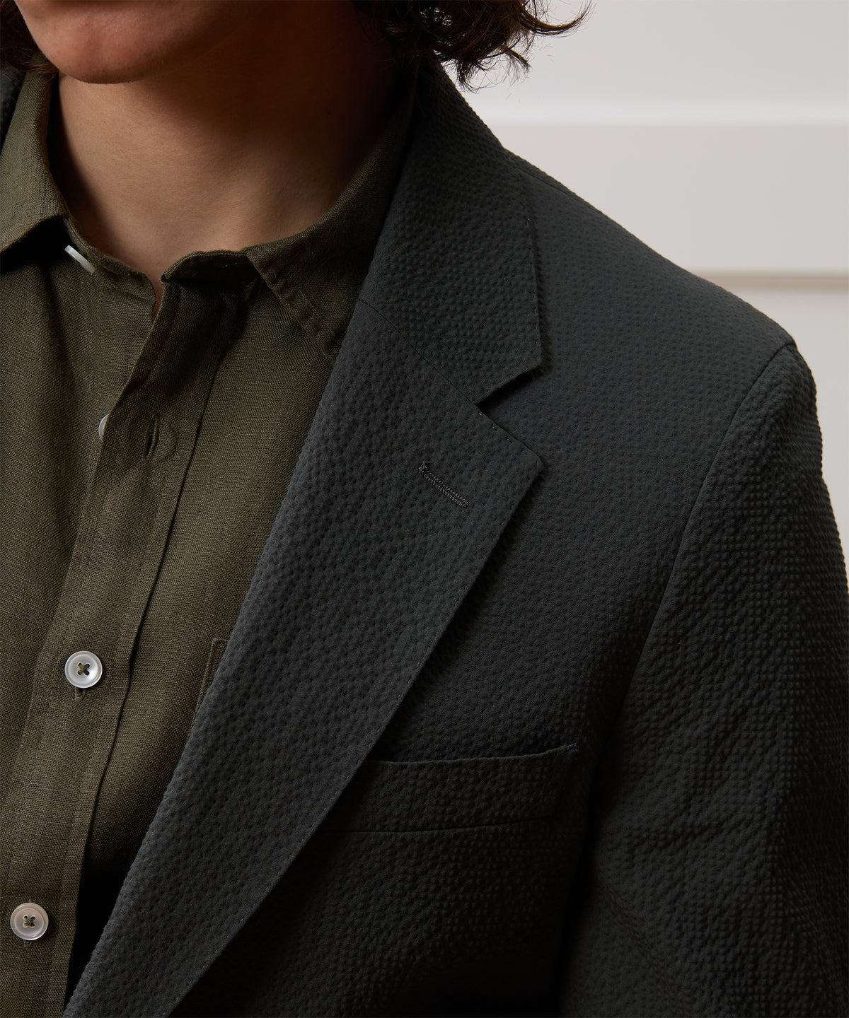 Italian Seersucker Sutton Jacket