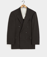 Italian Gabardine Wythe Jacket in Dark Brown