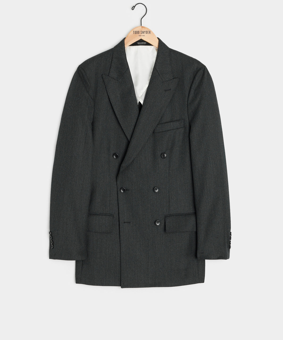 Italian Cavalry Twill Wythe Jacket in Charcoal