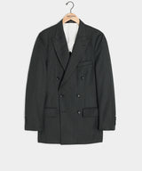 Italian Cavalry Twill Wythe Jacket in Charcoal