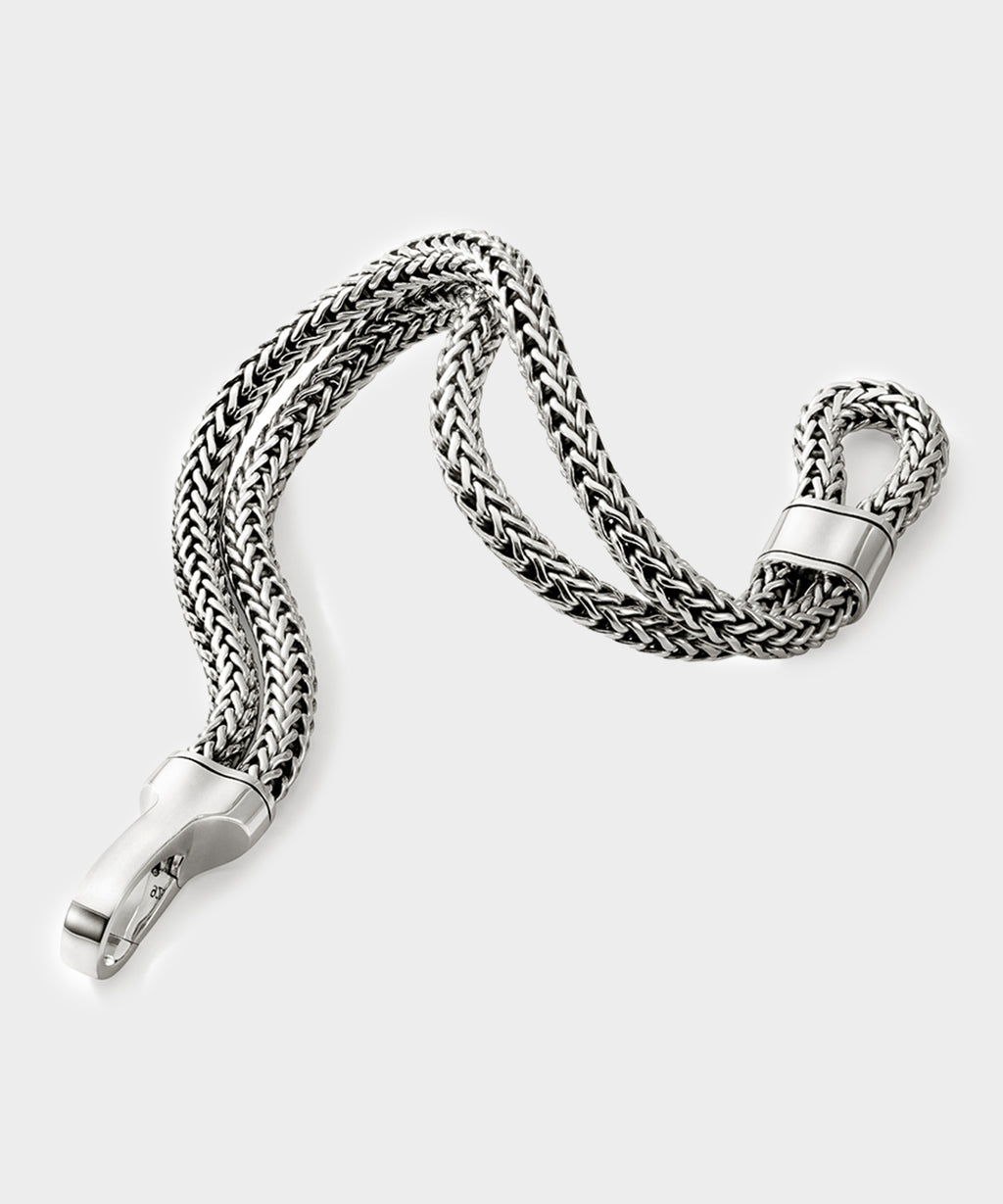 John Hardy Sterling Silver Double Row Bracelet