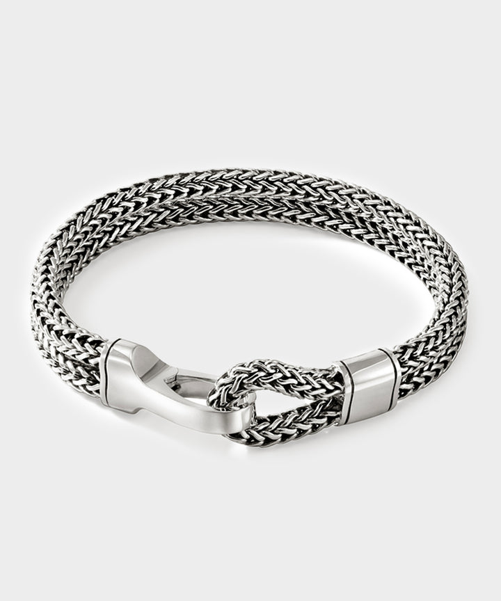 John Hardy Sterling Silver Double Row Bracelet