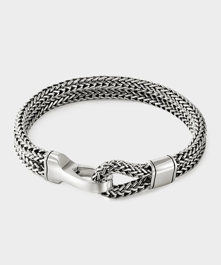 John Hardy Sterling Silver Double Row Bracelet