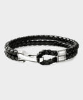 John Hardy Sterling Silver Leather Double Row Bracelet