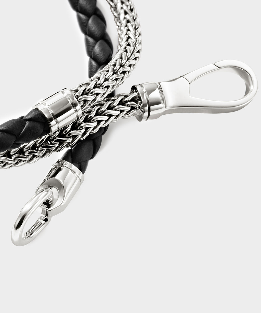 John Hardy Sterling Silver Double Wrap Icon Bracelet