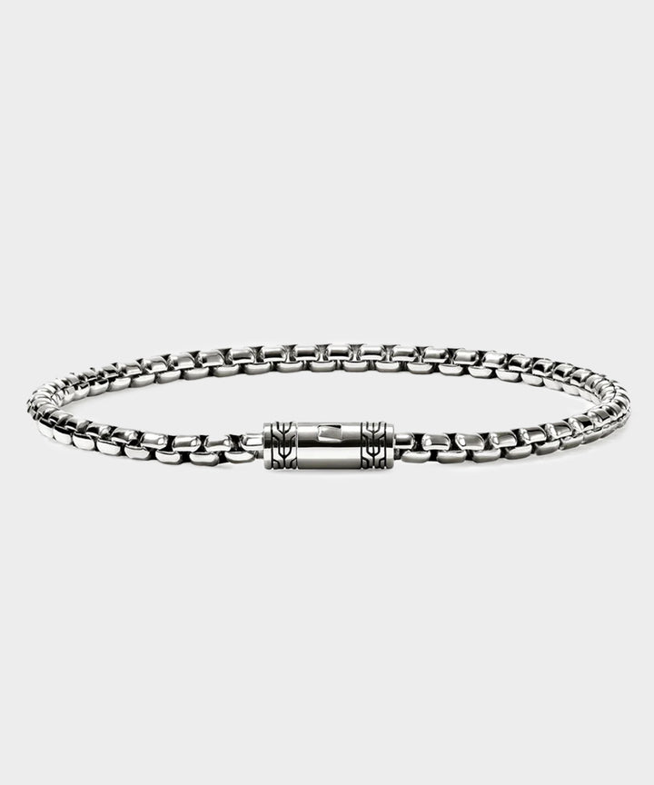 John Hardy Sterling Silver Box Chain Bracelet