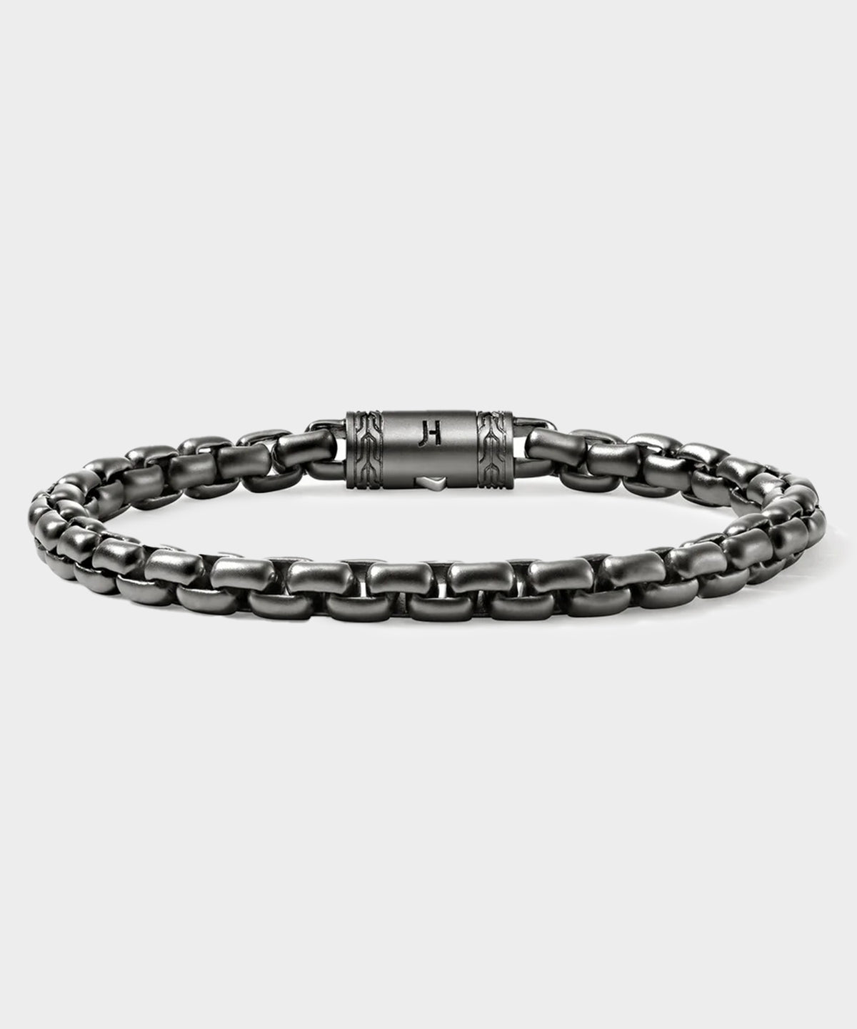 John Hardy Dark Sterling Silver Box Chain Bracelet