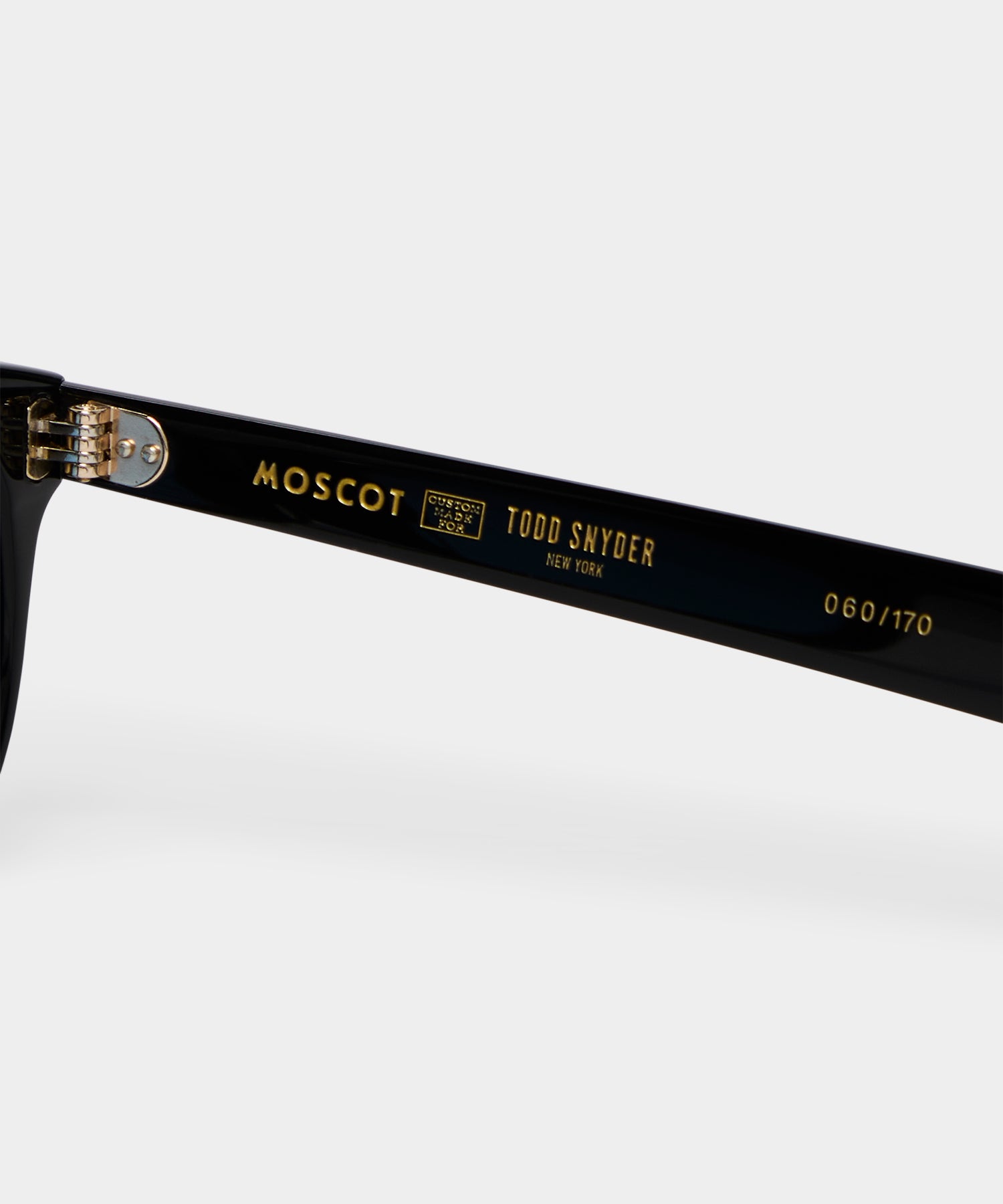 Todd Snyder X Moscot Wythe Sunglasses in Black