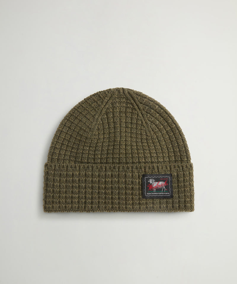 Todd Snyder x Woolrich Wool-Cashmere Waffle Beanie