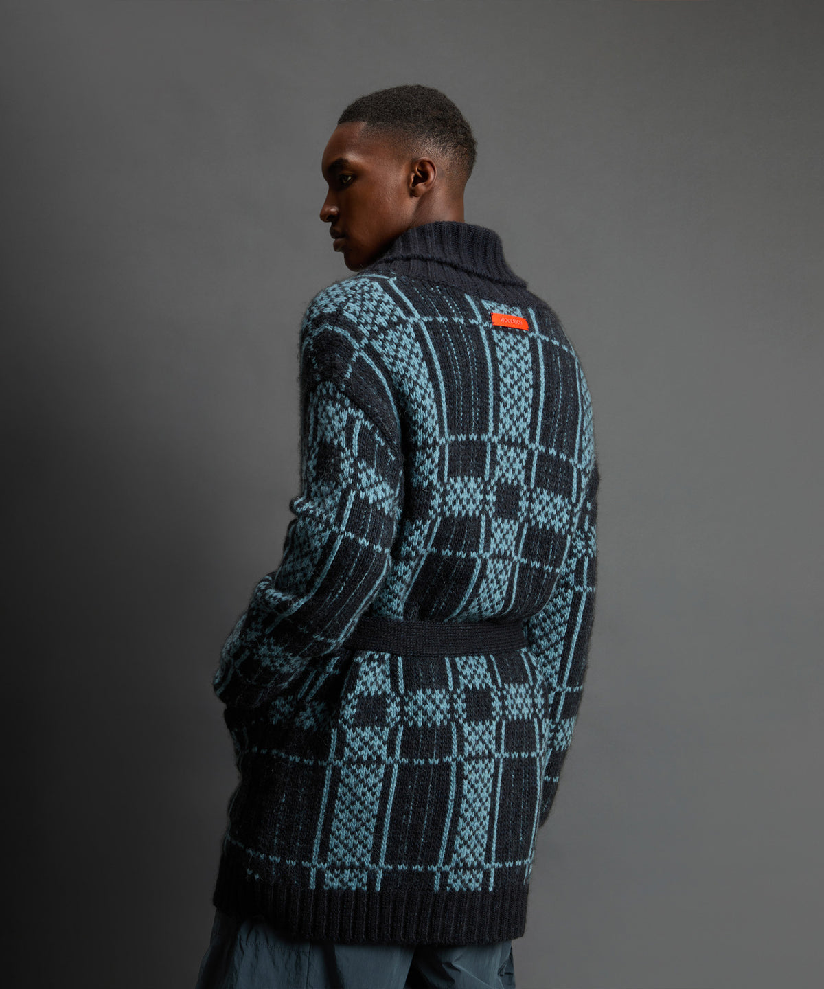 Todd Snyder x Woolrich Belted Wool-Alpaca Cardigan
