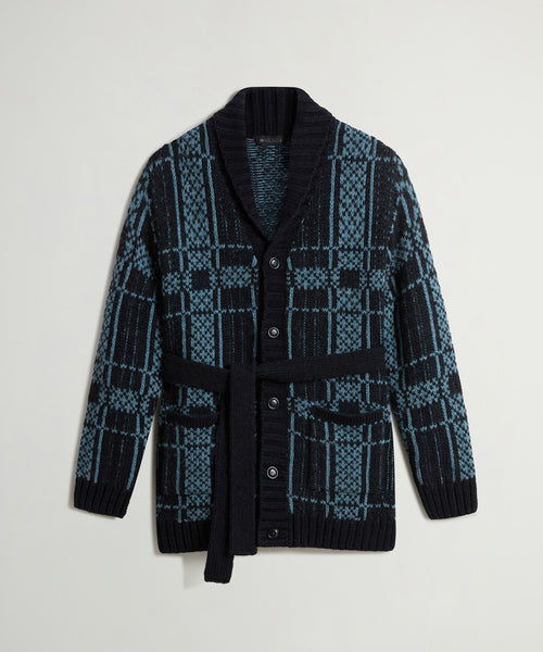 Belted Wool-Alpaca Cardigan in Stormy Sea – Todd Snyder