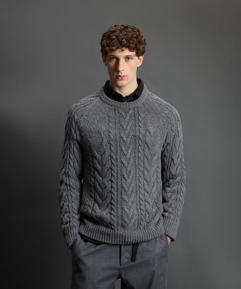 Todd Snyder x Woolrich Mouliné Cable Knit Crewneck