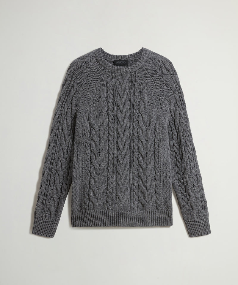 Todd Snyder x Woolrich Mouliné Cable Knit Crewneck