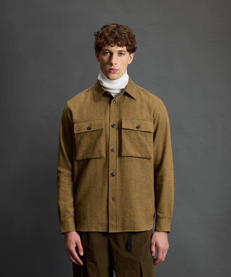 Todd Snyder x Woolrich Linen-Cashmere Overshirt