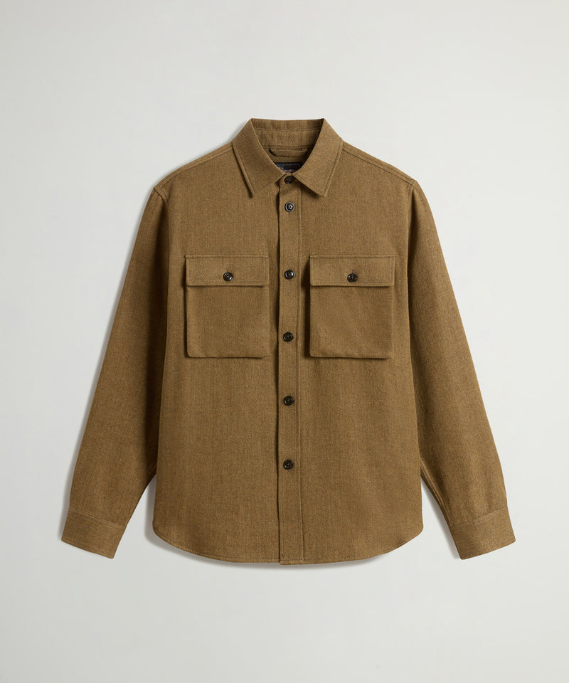 Todd Snyder x Woolrich Linen-Cashmere Overshirt