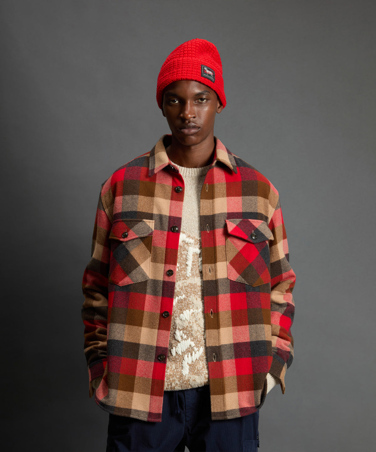 Todd Snyder x Woolrich Cashmere Plaid Overshirt