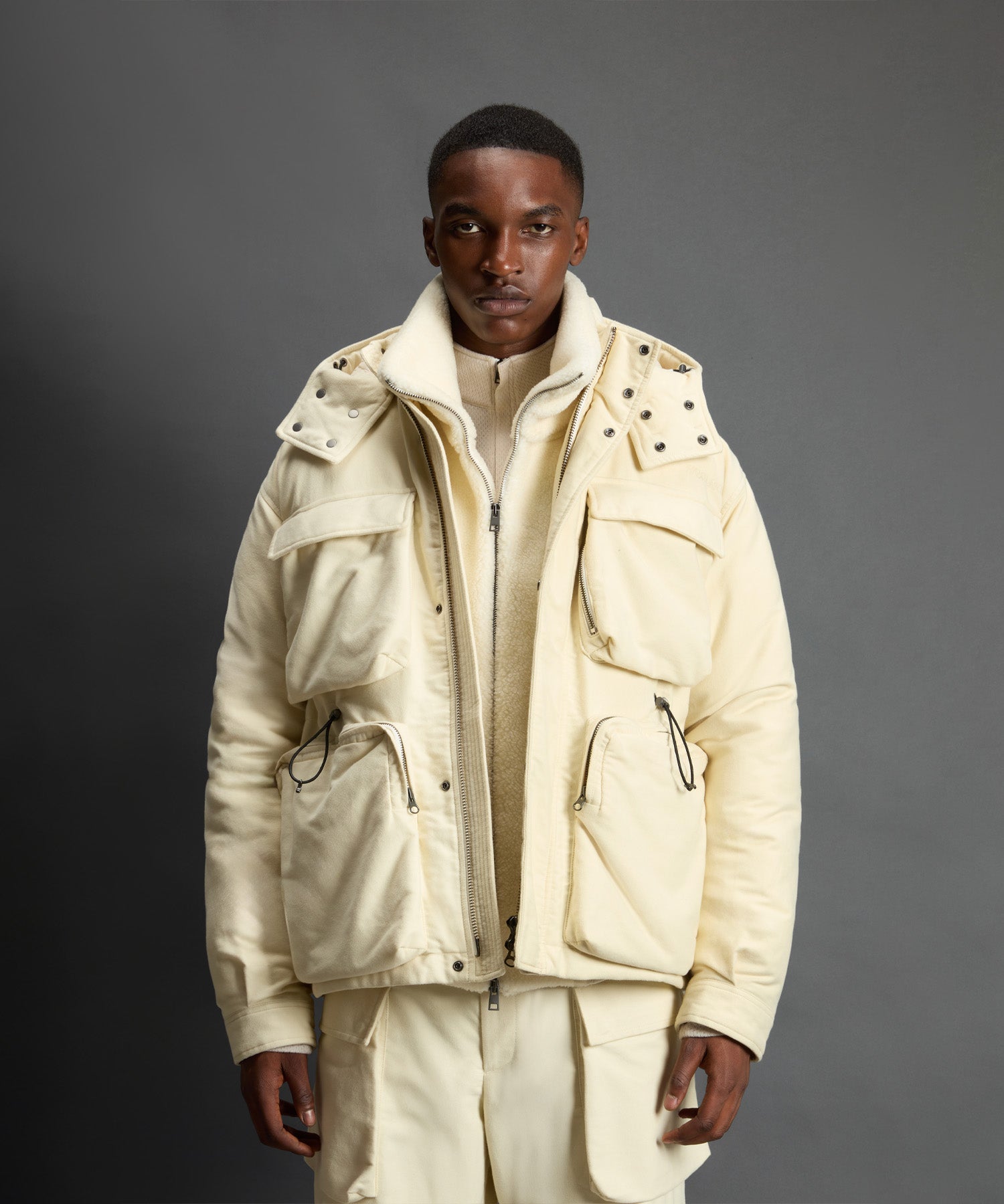 Moleskin Technical Jacket in Milky Cream – Todd Snyder