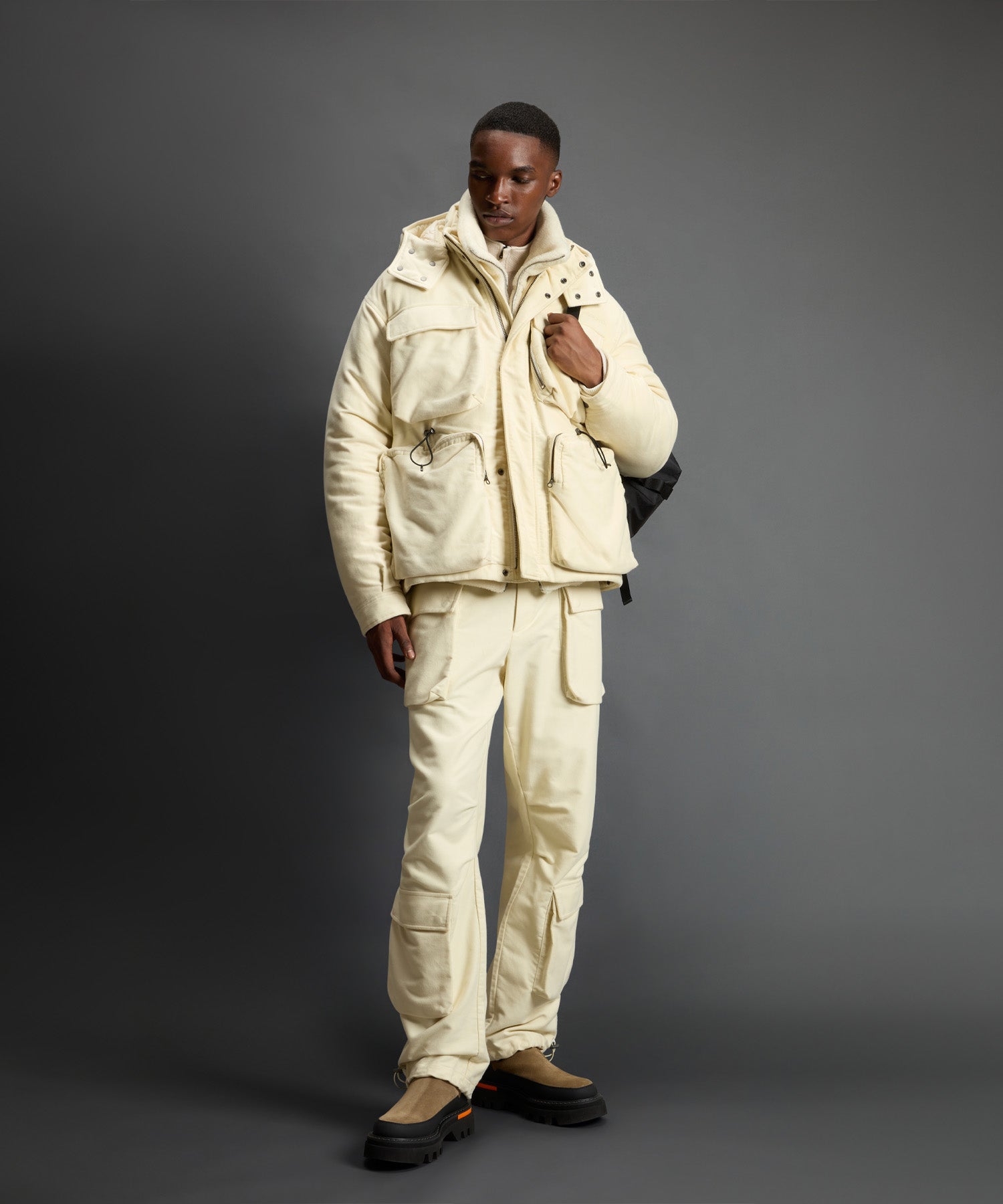 Moleskin Technical Jacket in Milky Cream – Todd Snyder