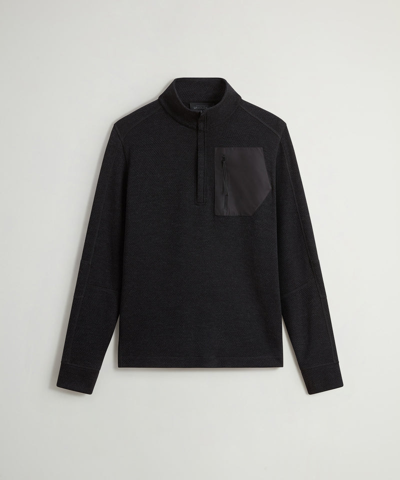 Todd Snyder x Woolrich Tech Wool Quarter-Zip Sweater
