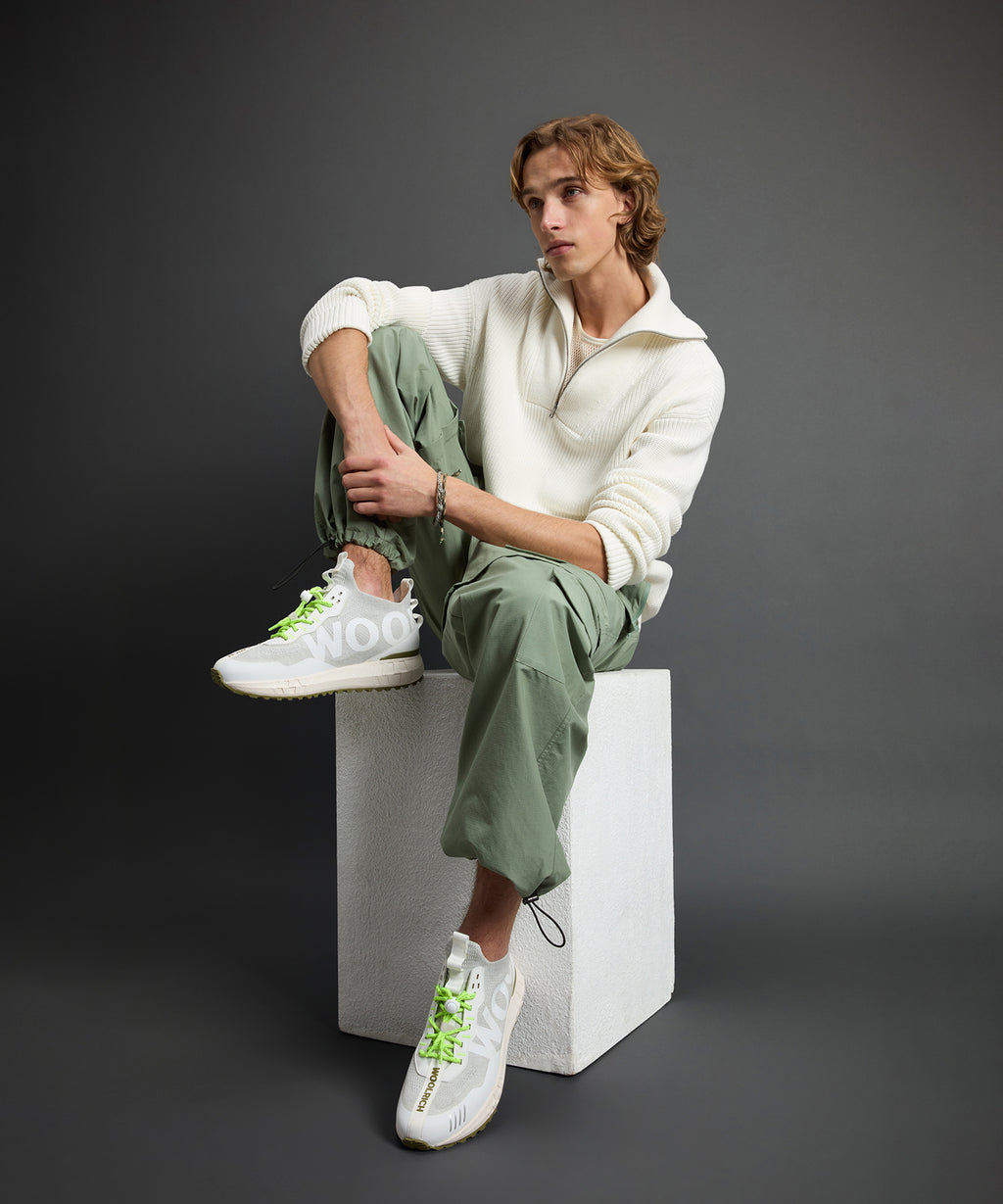 Todd Snyder x Woolrich Sneaker in Off White