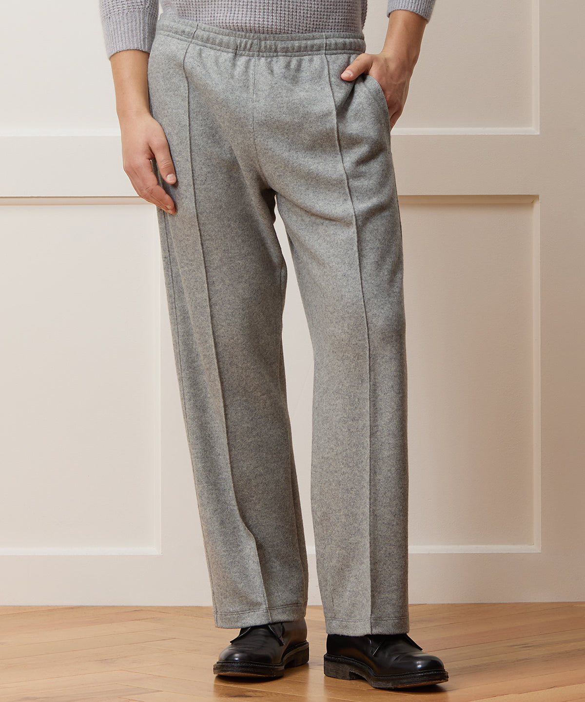Relaxed Camel-Cashmere Lounge Pant