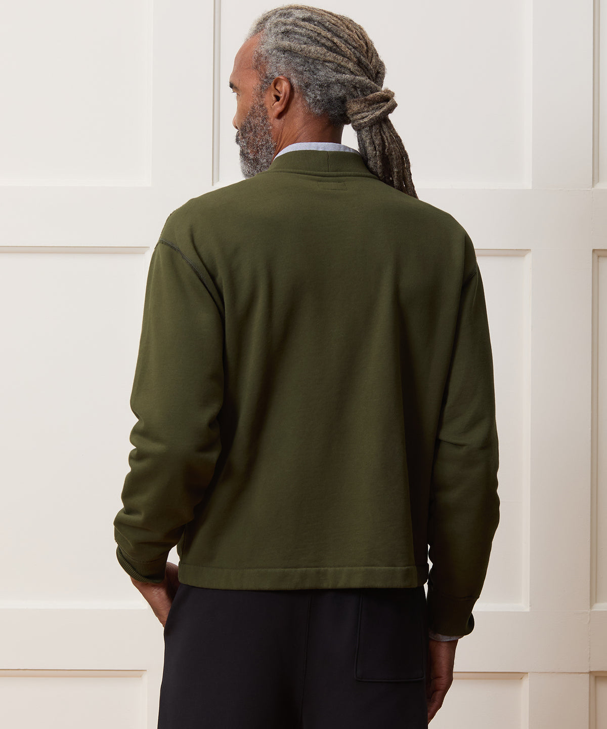 Relaxed Portuguese Terry Cardigan