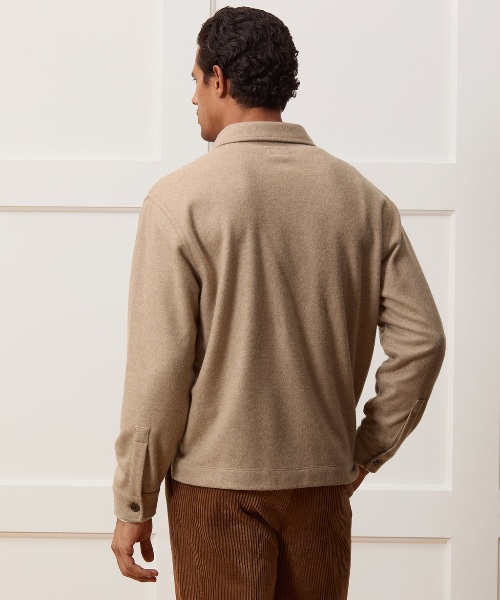 Camel-Cashmere Field Polo