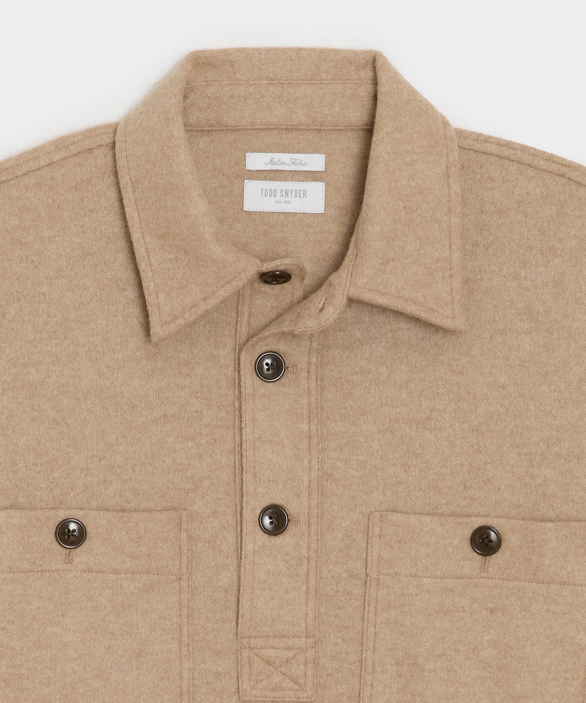 Camel-Cashmere Field Polo