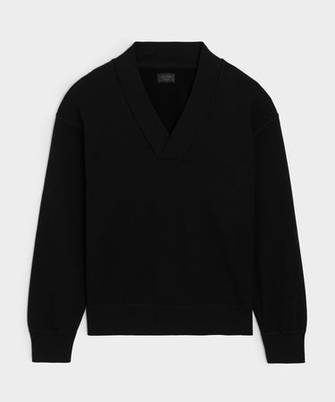 Todd Snyder Relaxed Portuguese Terry V-Neck Sweatshirt