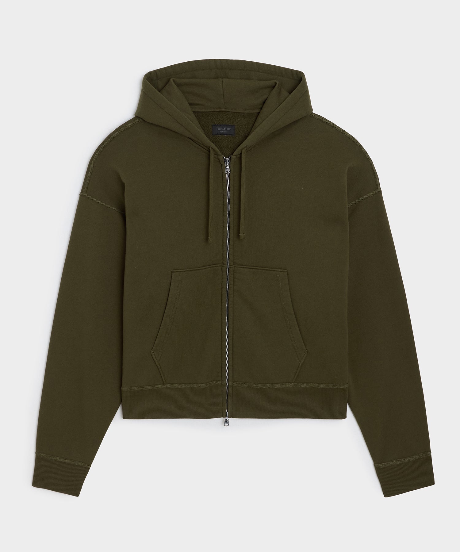 Soho Full-Zip Sweatshirt in Olive – Todd Snyder