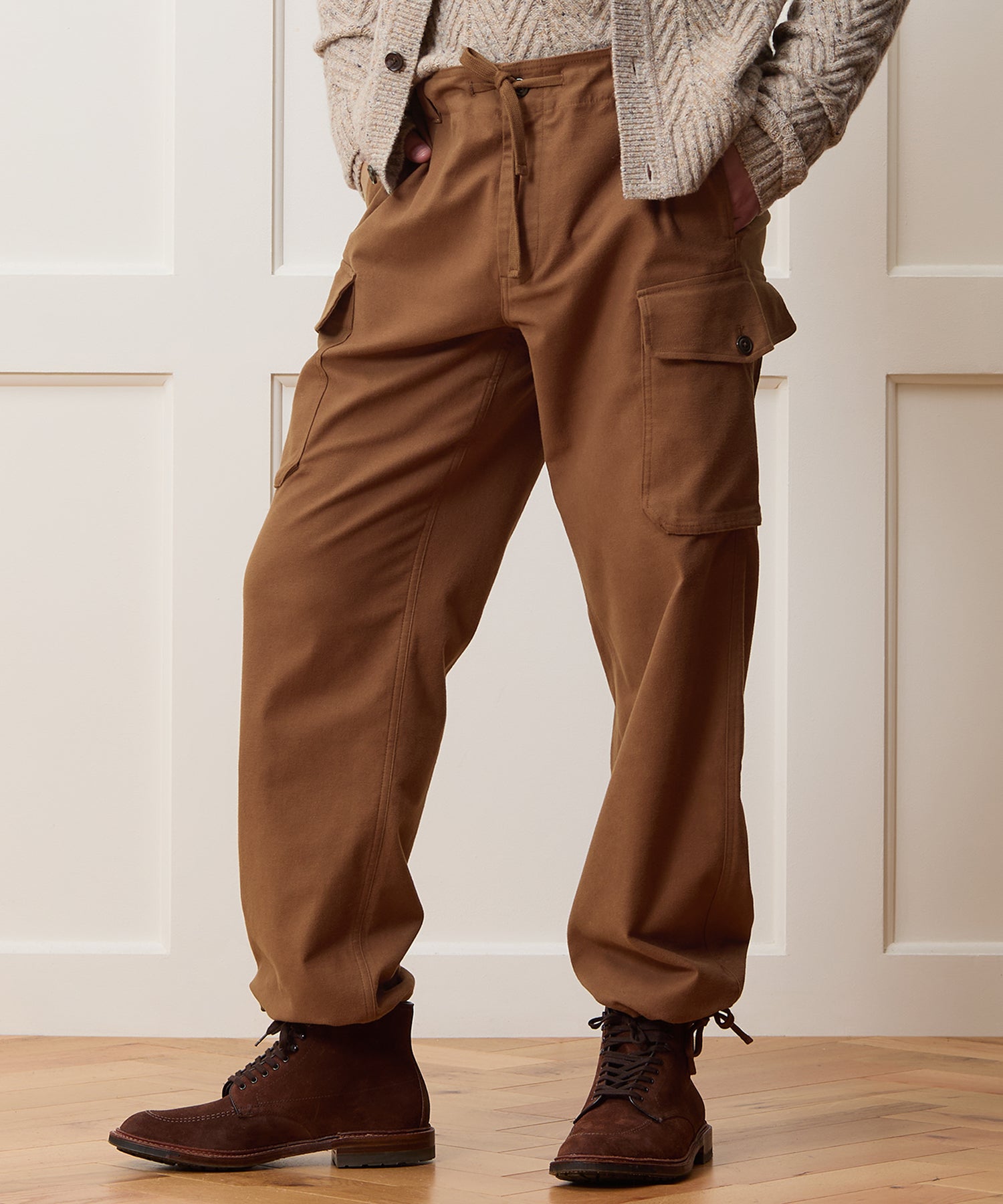 Italian Moleskin Cargo Pant in Chestnut – Todd Snyder