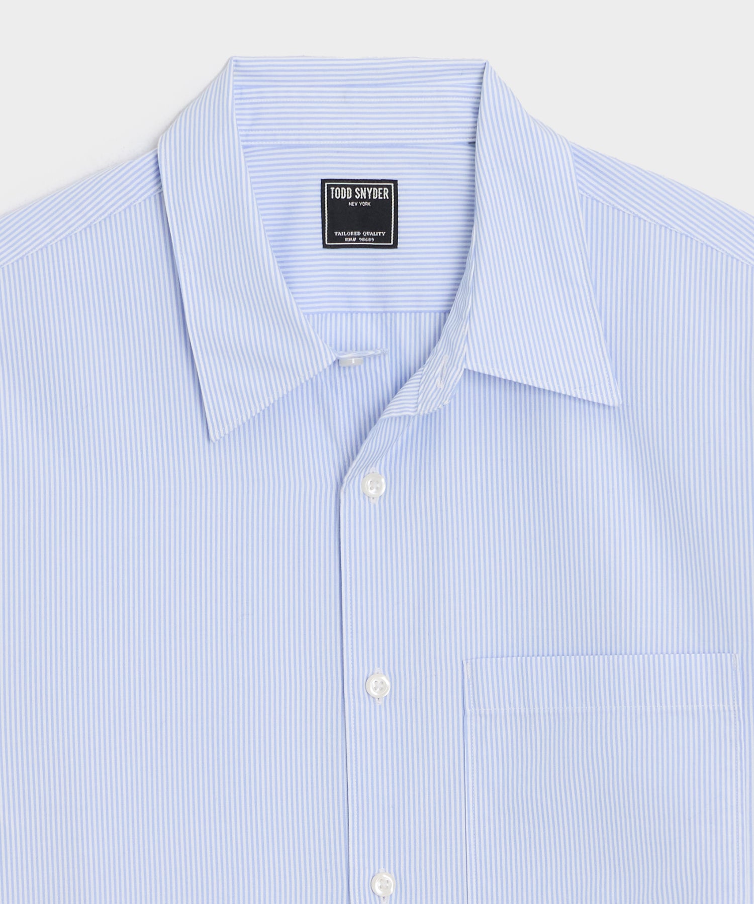 Poplin Big Shirt in Light Blue Stripe – Todd Snyder