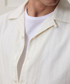 Brushed Poplin Camp Collar Shirt