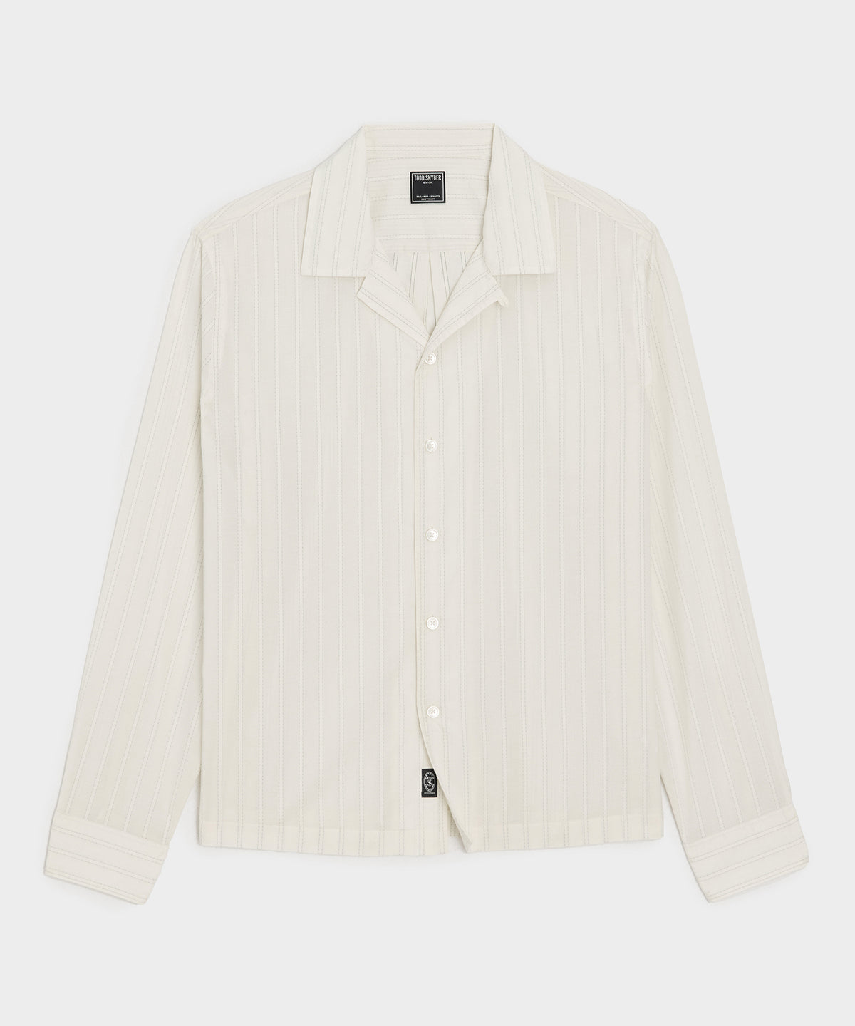 Brushed Poplin Camp Collar Shirt